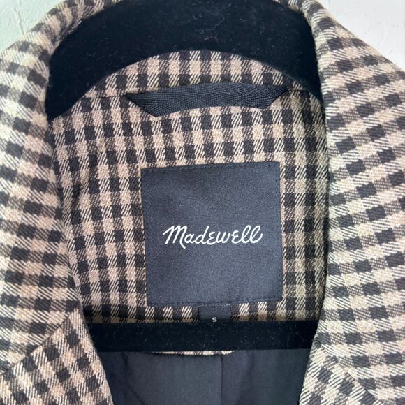 Madewell Caldwell Double Breasted Blazer Lyden Plaid - Picture 4 of 6